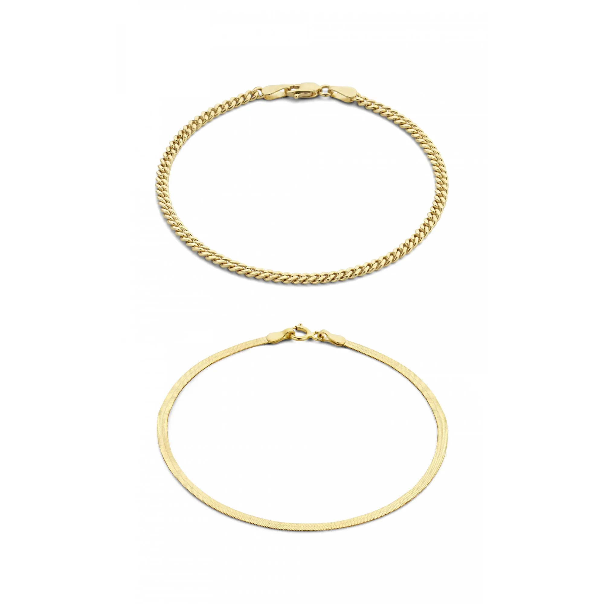 Cadeau d'Isabel 14 karat gold bracelets gift set