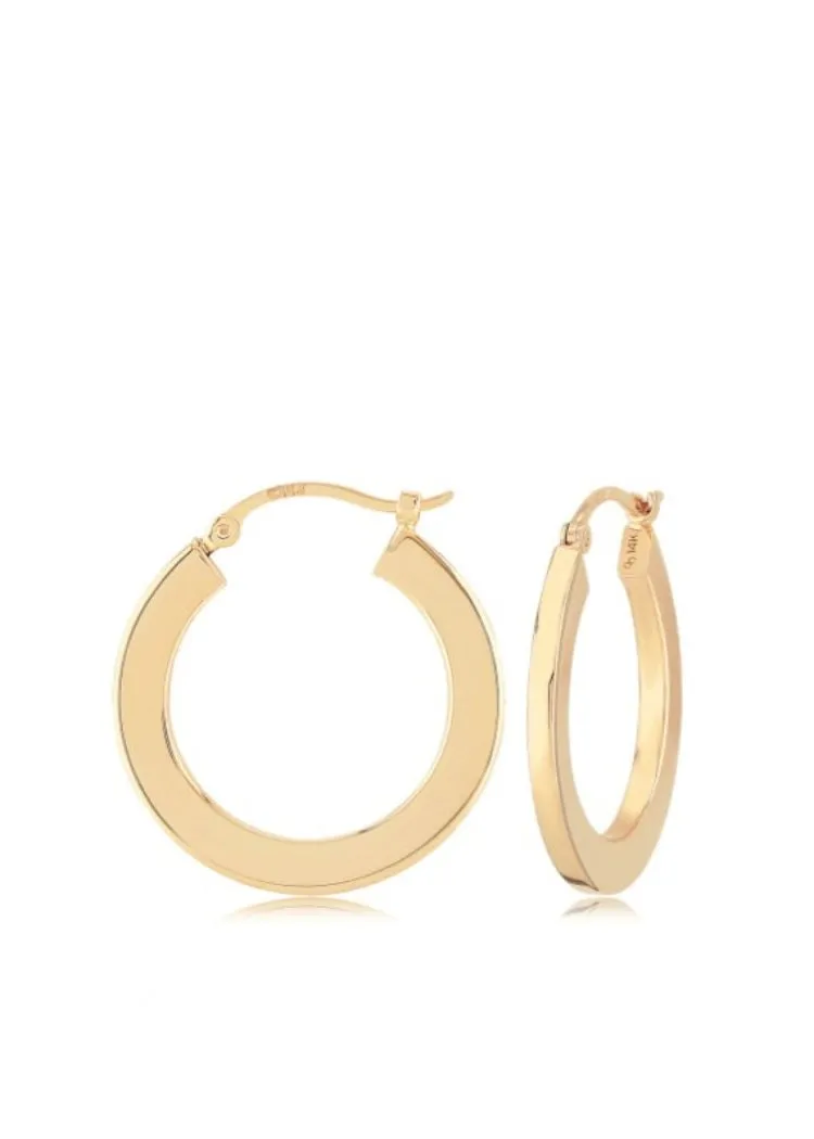 Carla Corp | 14k 20mm Flat Hoop