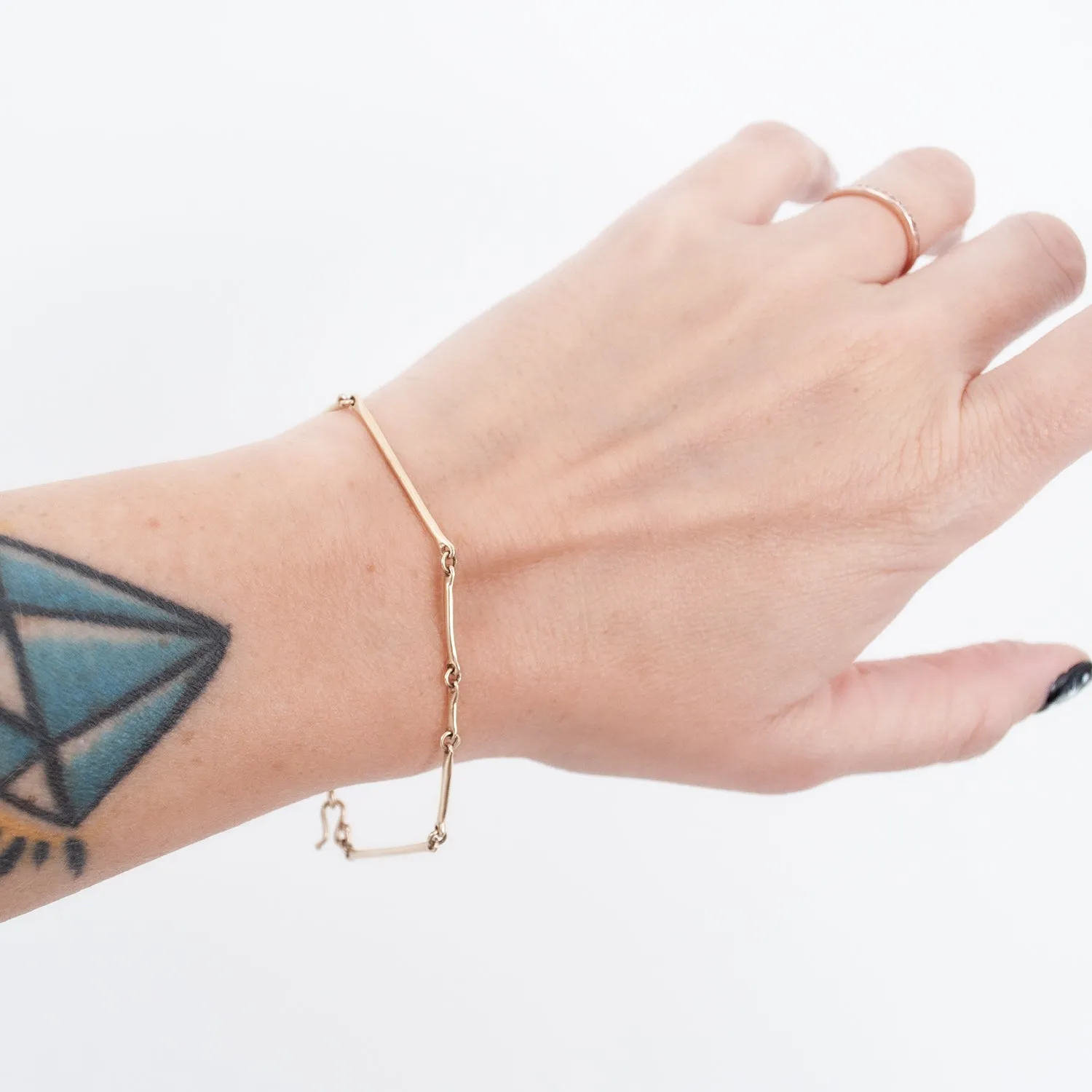 Cast Line Gold Bracelet