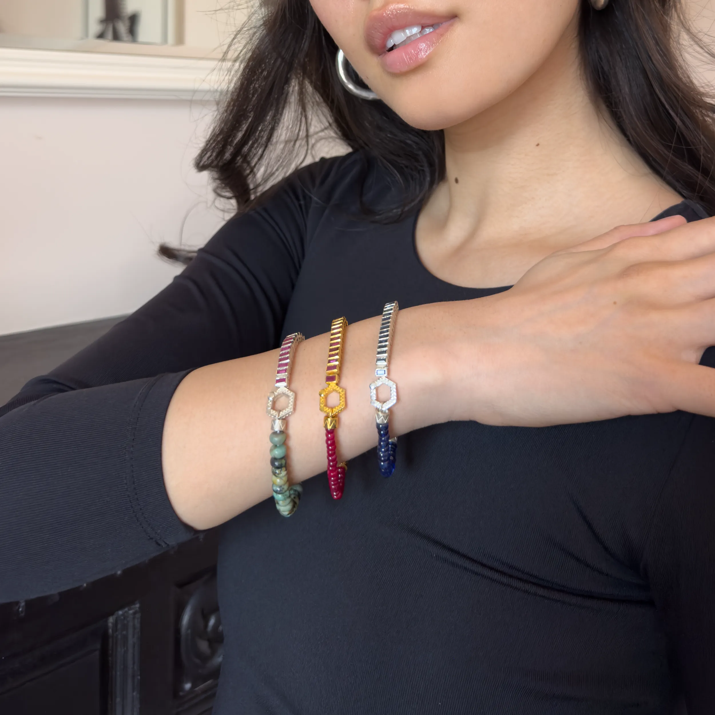 Chameleon Bracelet, Emerald
