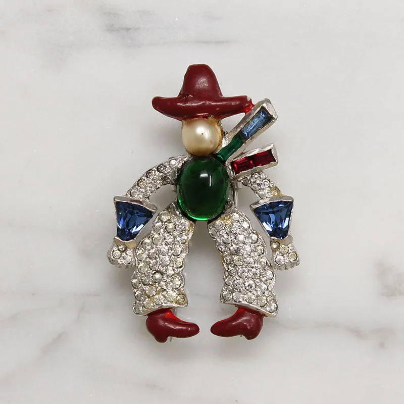 Colorful Cowboy Costume Fur Clip