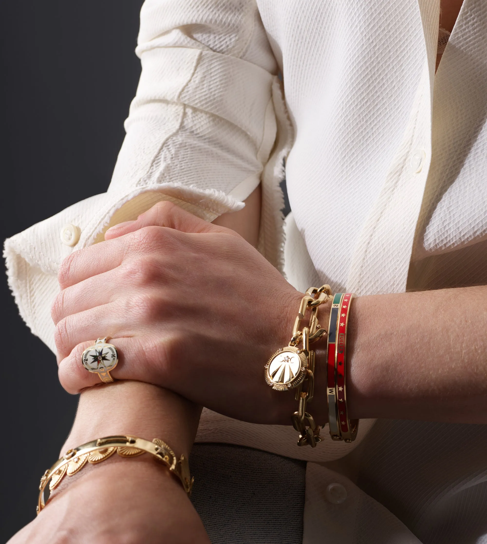 Cream Internal Compass : Cigar Band