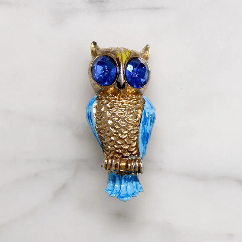 Cutie Little Owl Brooch by Coro