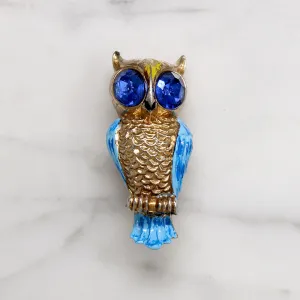 Cutie Little Owl Brooch by Coro