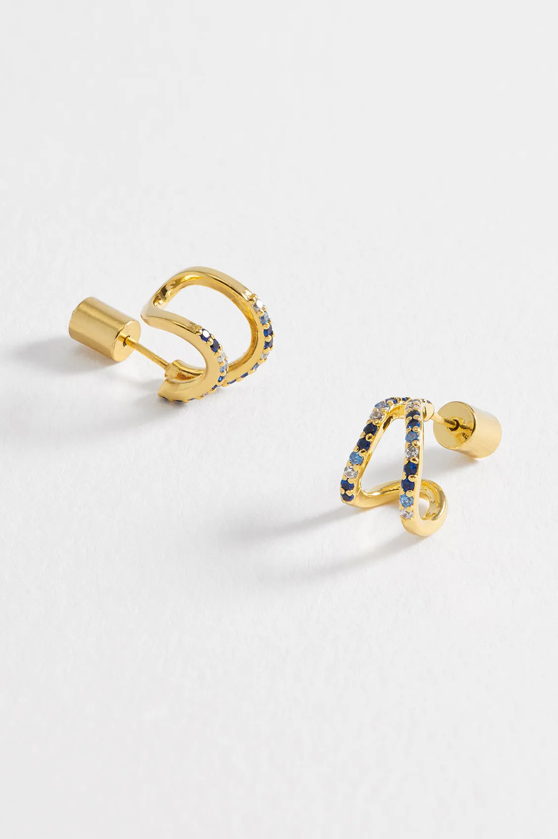 CZ Wave Earrings