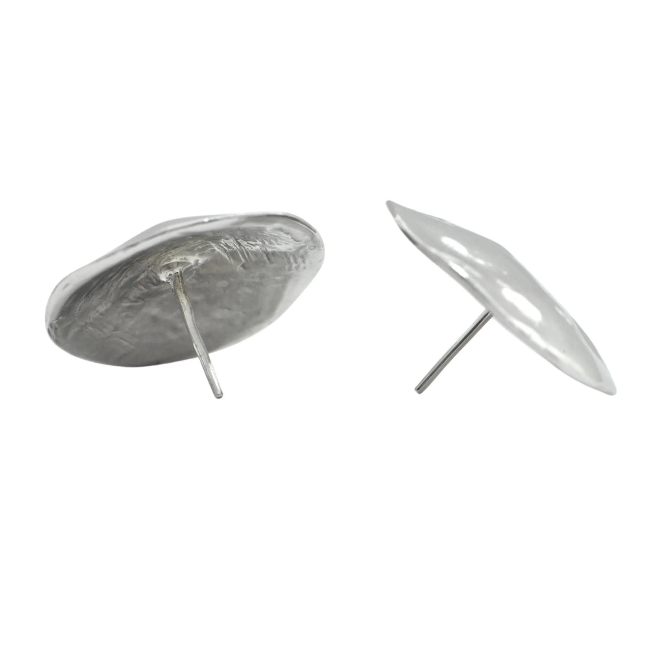 Daisy Exclusive 18K White Gold Large Round Earring