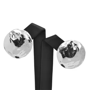 Daisy Exclusive 18K White Gold Large Round Earring