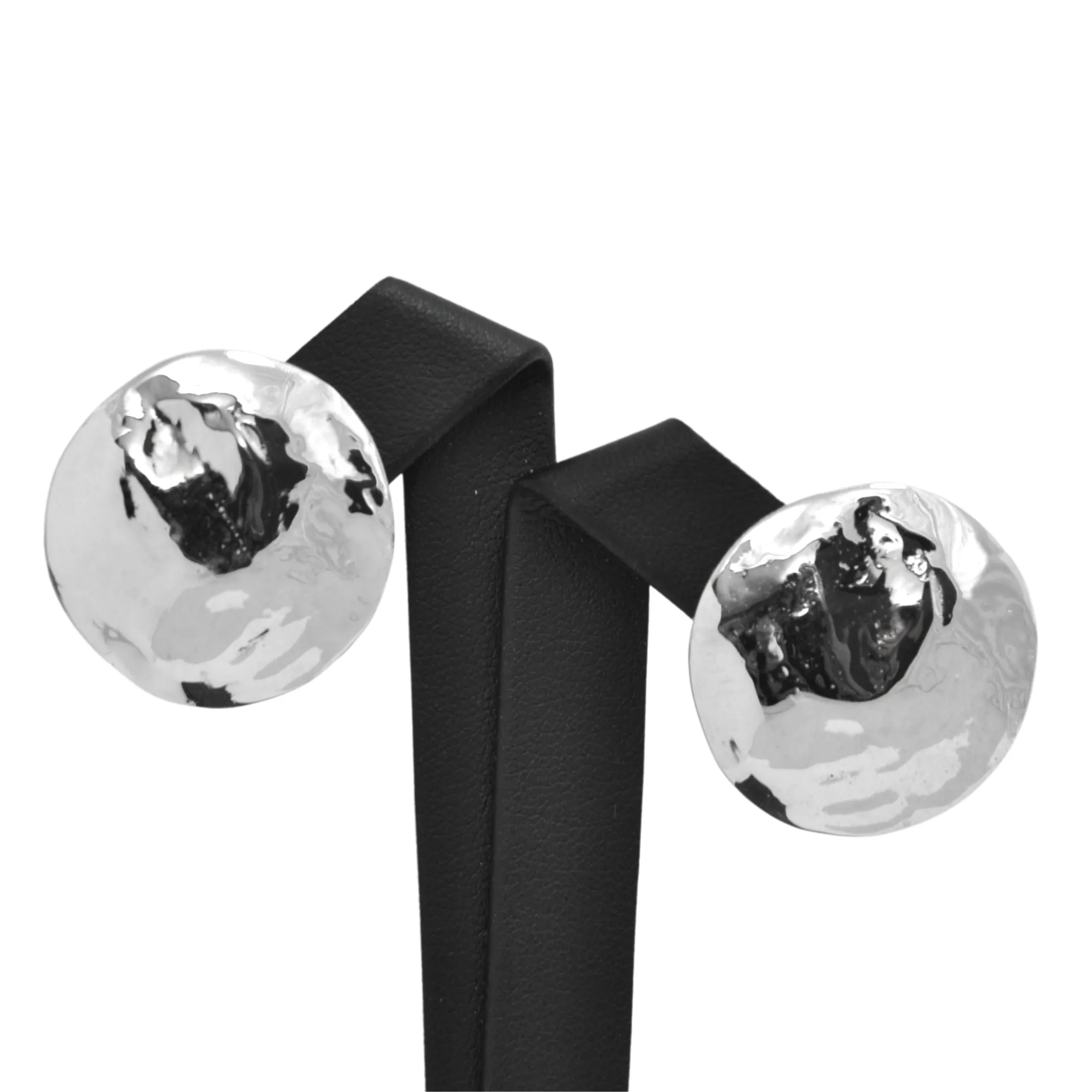 Daisy Exclusive 18K White Gold Large Round Earring