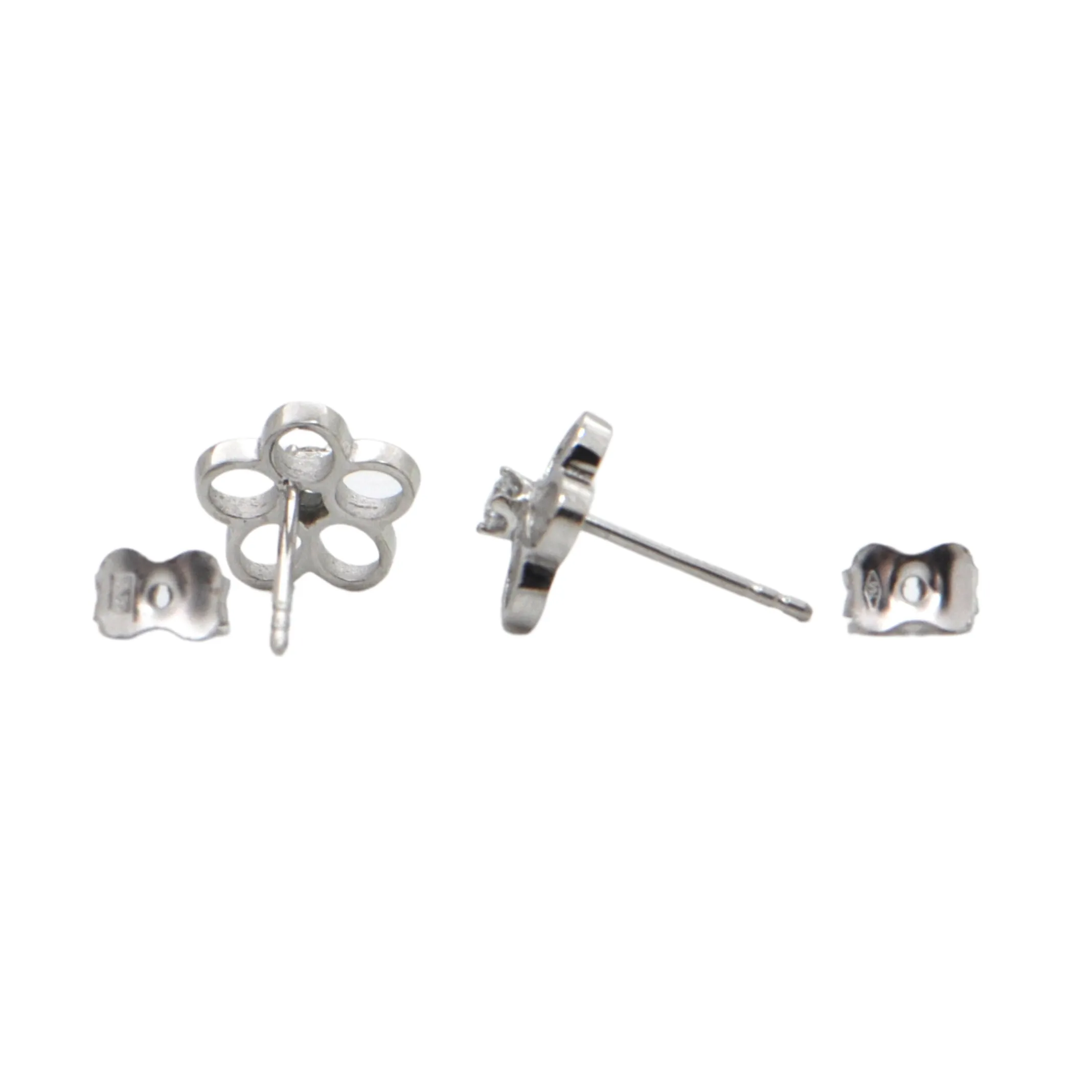 Daisy Exclusive Diamond 18K Gold Daisy Flower Stud Earrings