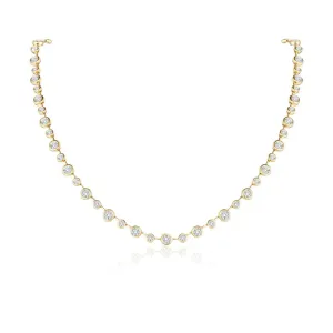 Diamond Bezel-Set Necklace