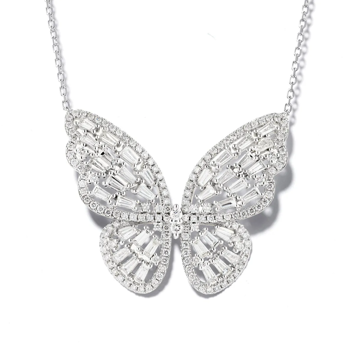 Diamond Butterfly Pendant