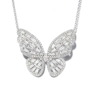 Diamond Butterfly Pendant
