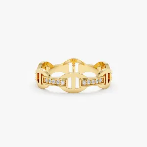 Diamond Chain Link Ring, Millie