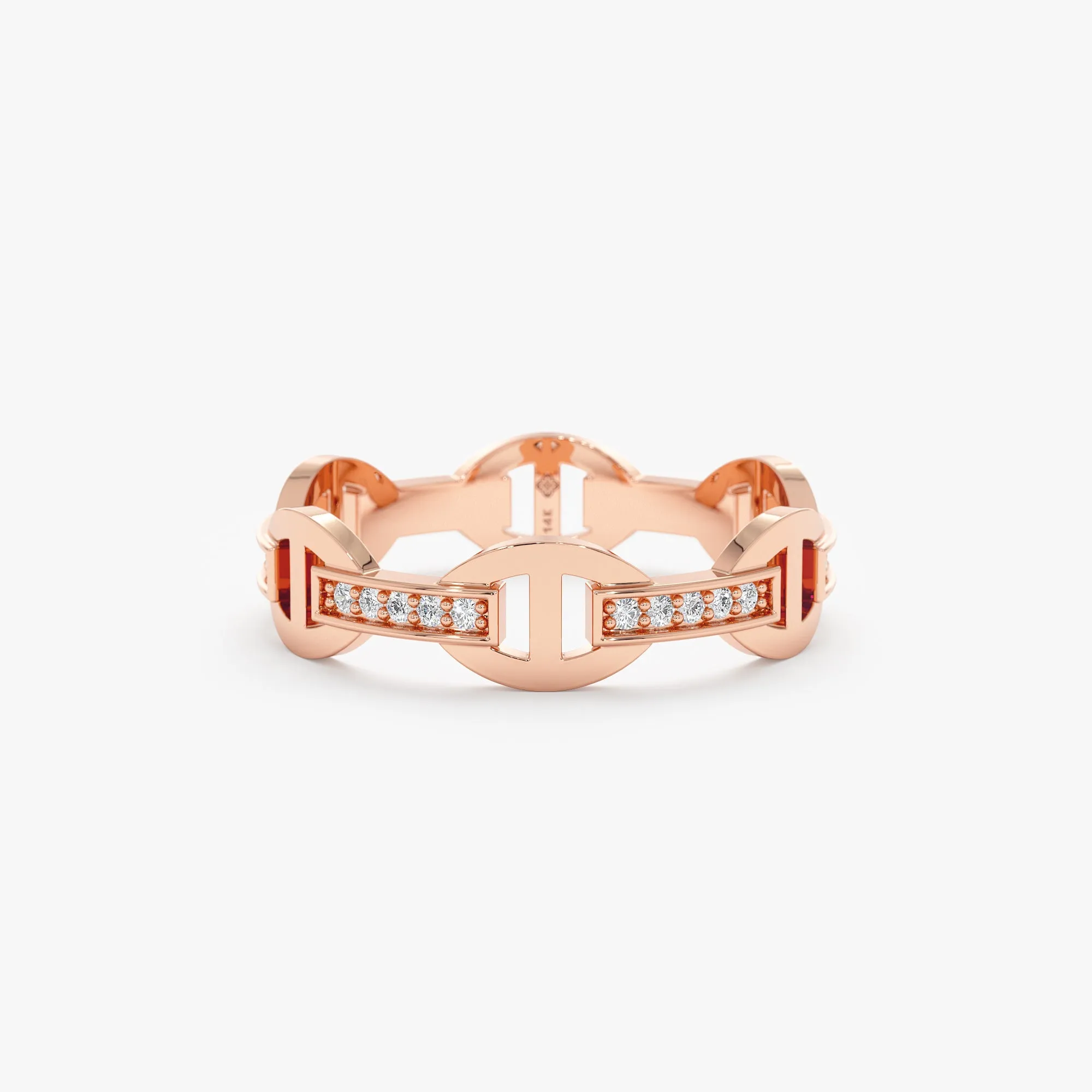 Diamond Chain Link Ring, Millie