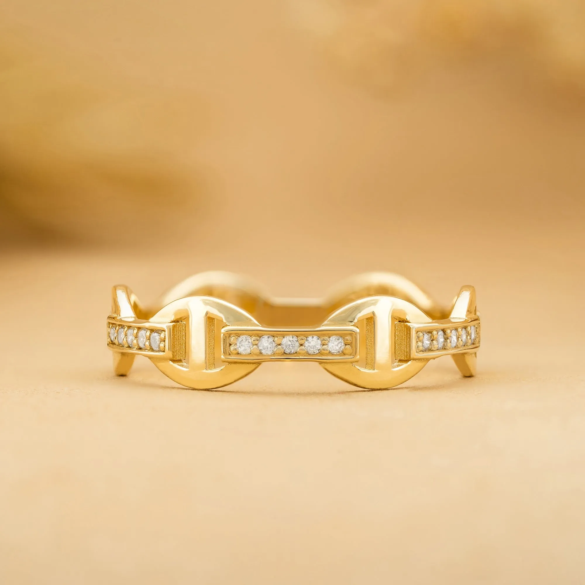 Diamond Chain Link Ring, Millie