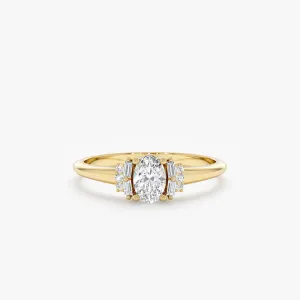 Diamond Cluster Engagement Ring, Nera