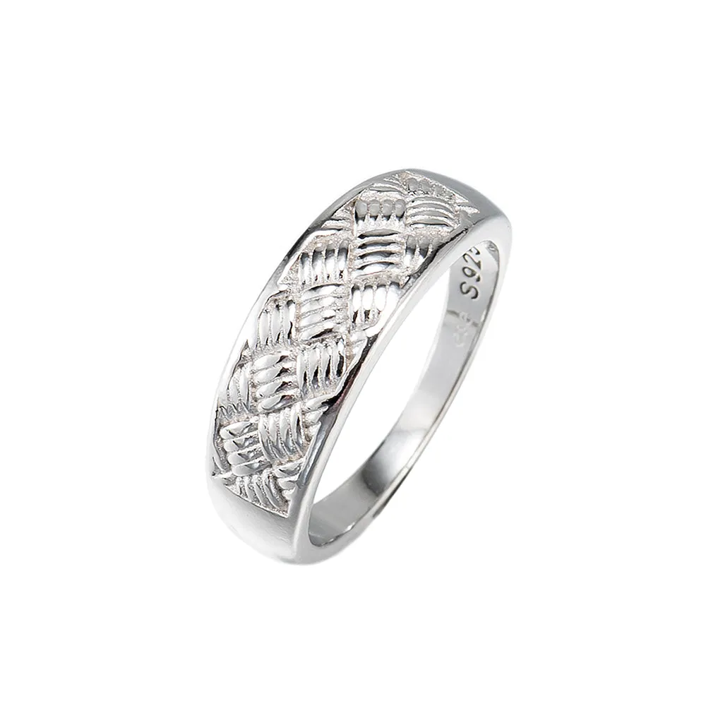 Diamond Line Ancient Ring