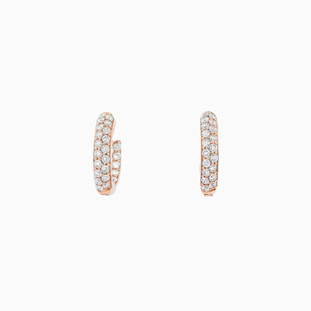 Diamond Pave Inside Out Huggies