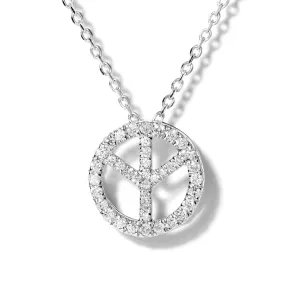 Diamond Peace Pendant