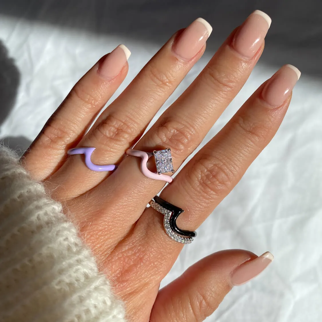 Enamel Wave Ring | Top Stacker