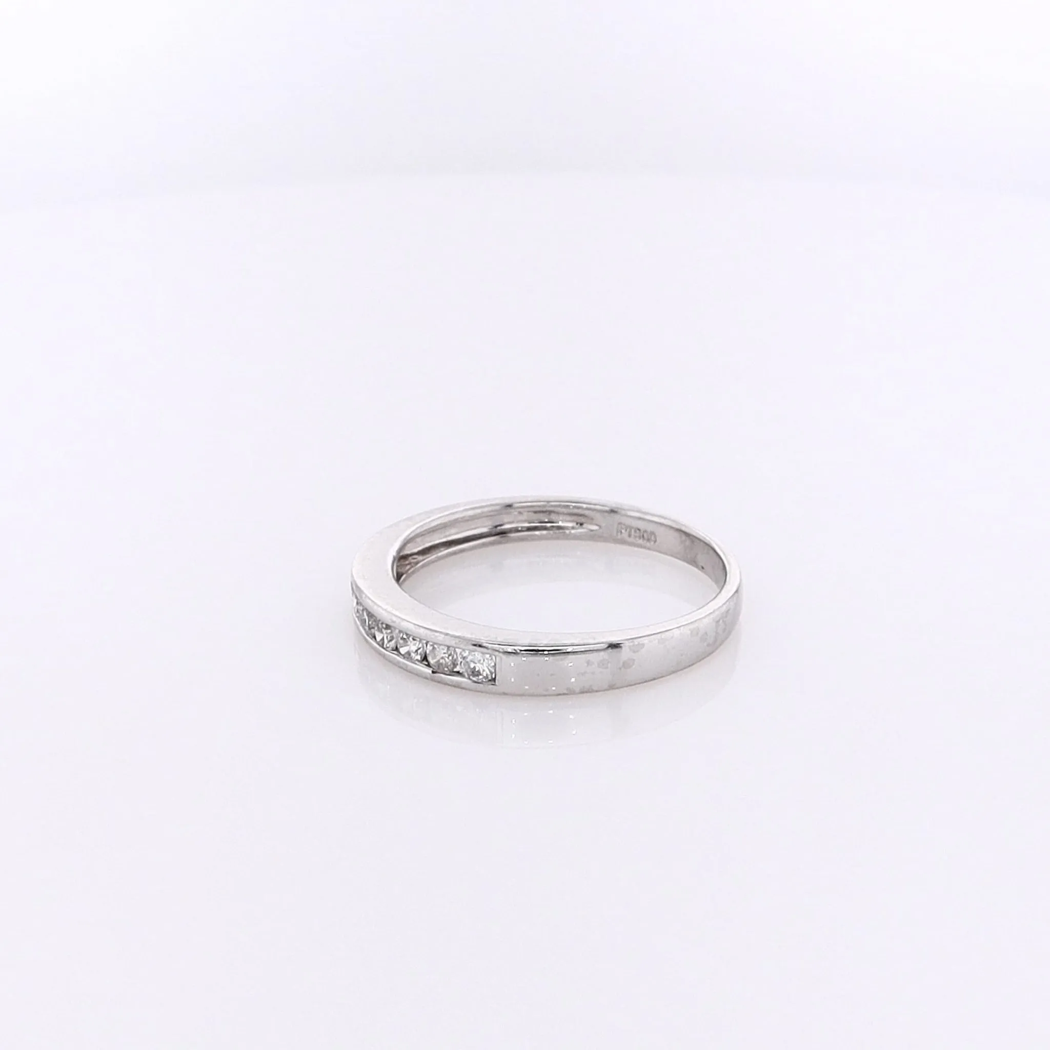 Estate Platinum Diamond Wedding Band