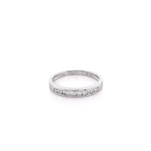 Estate Platinum Diamond Wedding Band