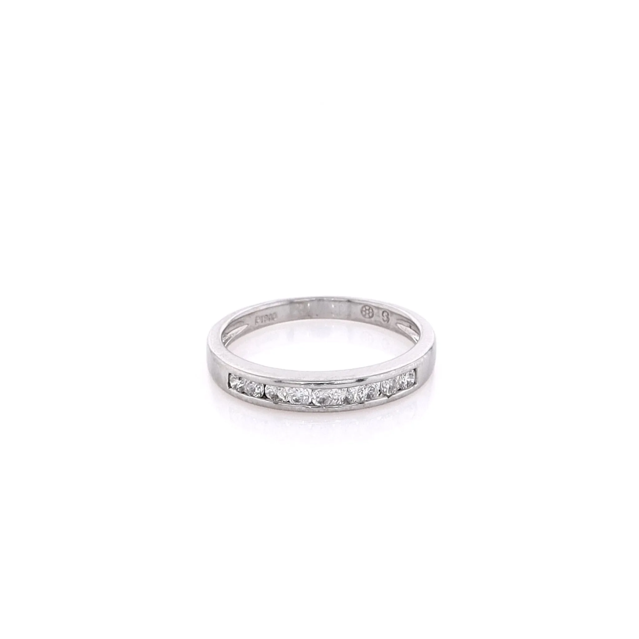 Estate Platinum Diamond Wedding Band