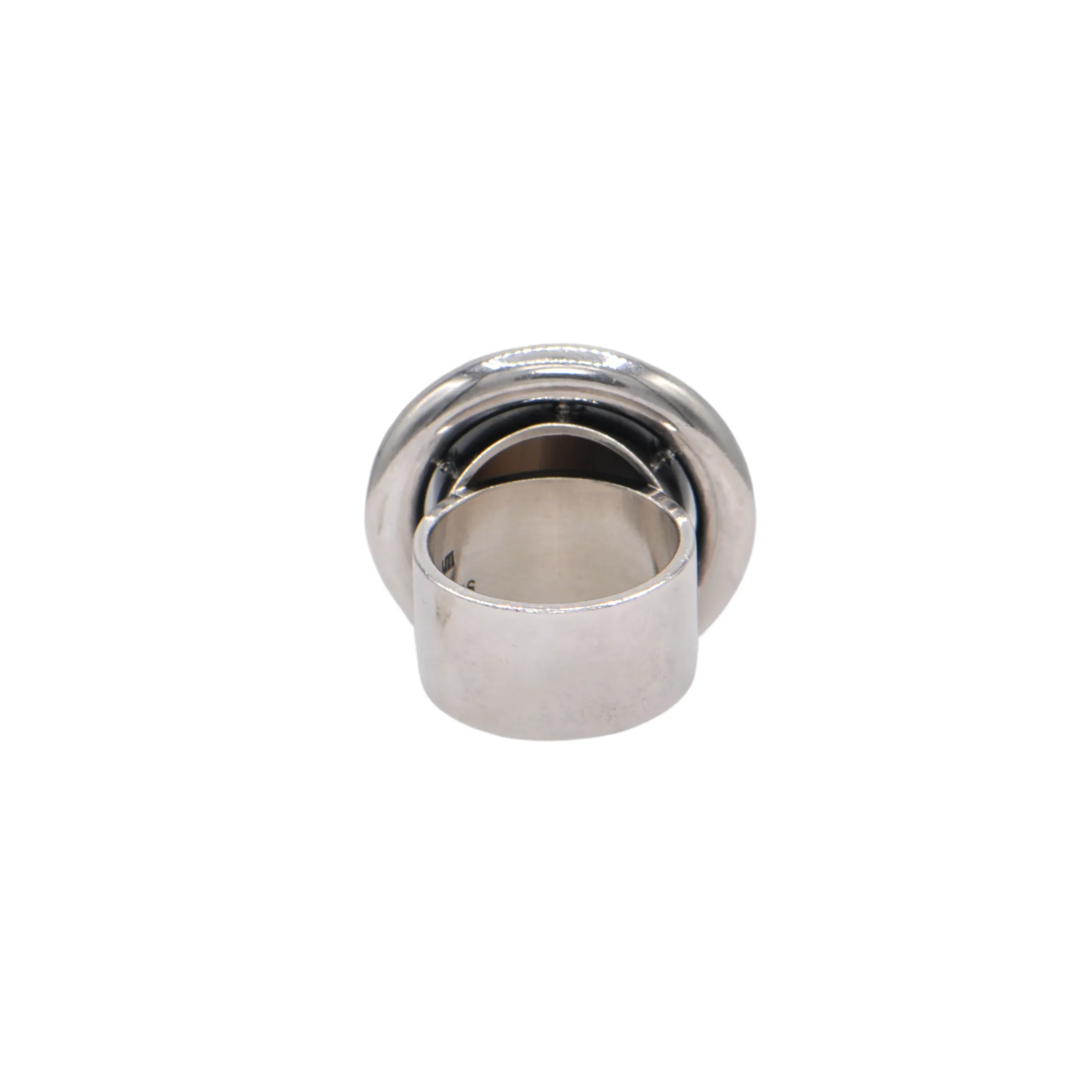 Estate Signed Walter Schluep Banded Agate Sterling Silver Ring