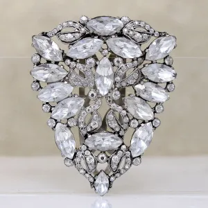 Fabulous Eisenberg Original Sterling & Crystal Dress Clip