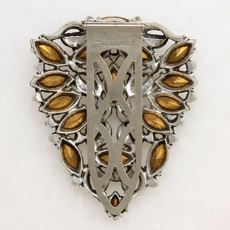 Fabulous Eisenberg Original Sterling & Crystal Dress Clip