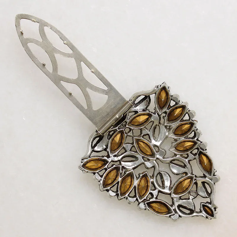 Fabulous Eisenberg Original Sterling & Crystal Dress Clip