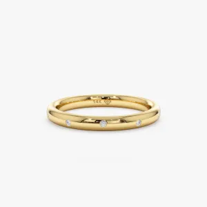 Flush Set Diamond Ring, Reese