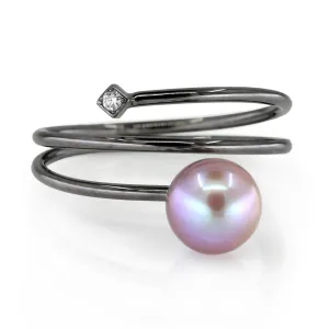 Gellner Ming Pearl Diamond Multiwrap Gold Ring