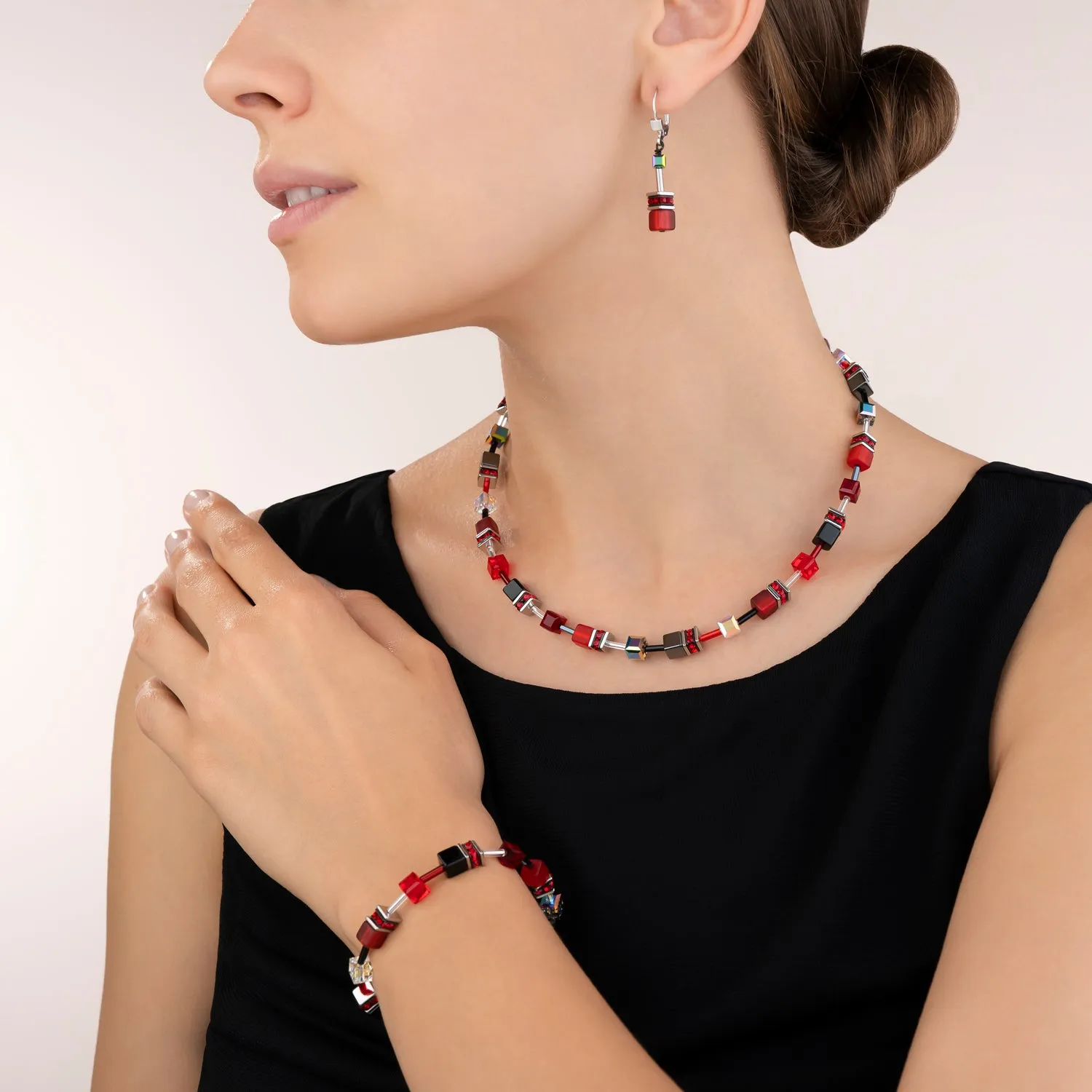 GeoCUBE? Bracelet red-haematite