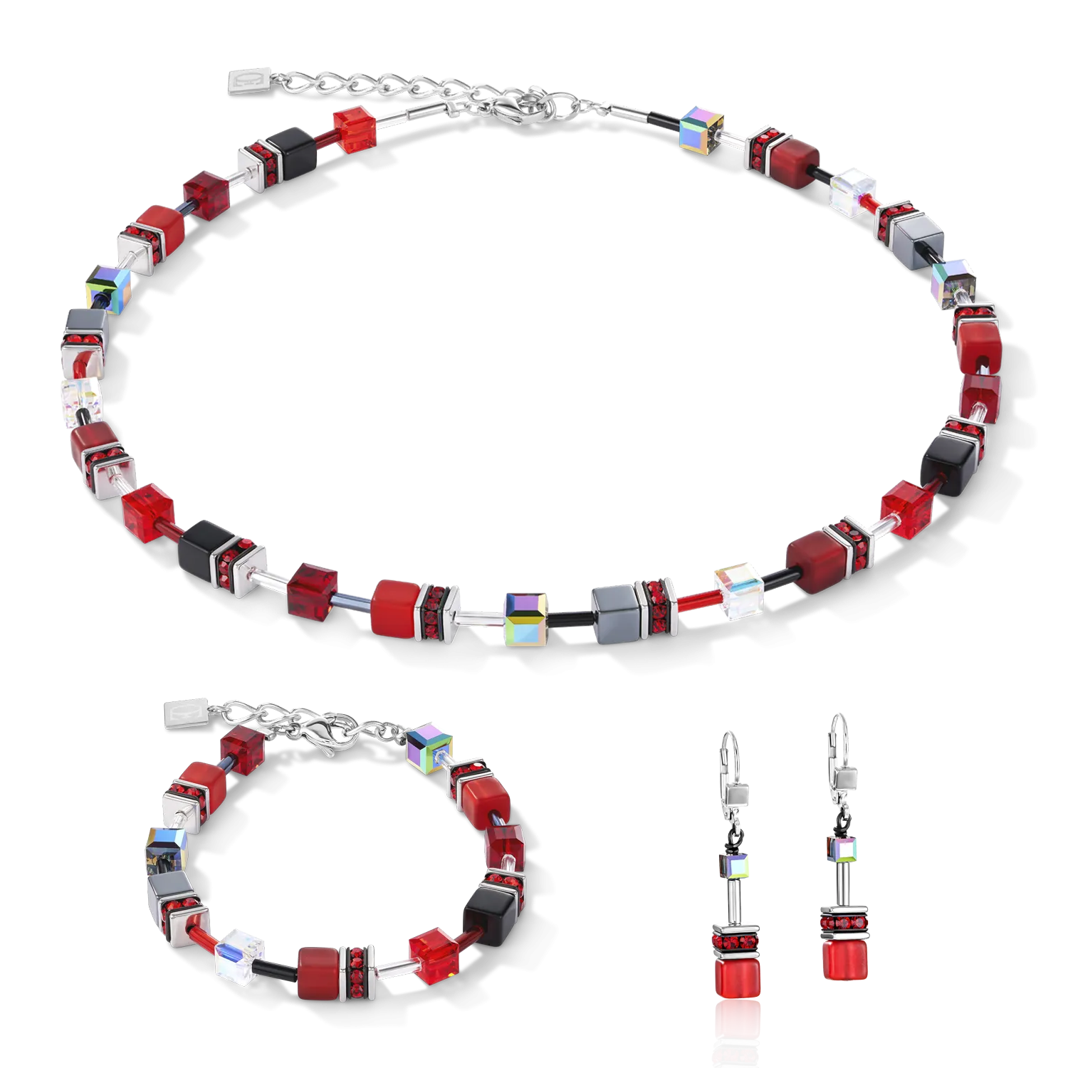 GeoCUBE? Bracelet red-haematite
