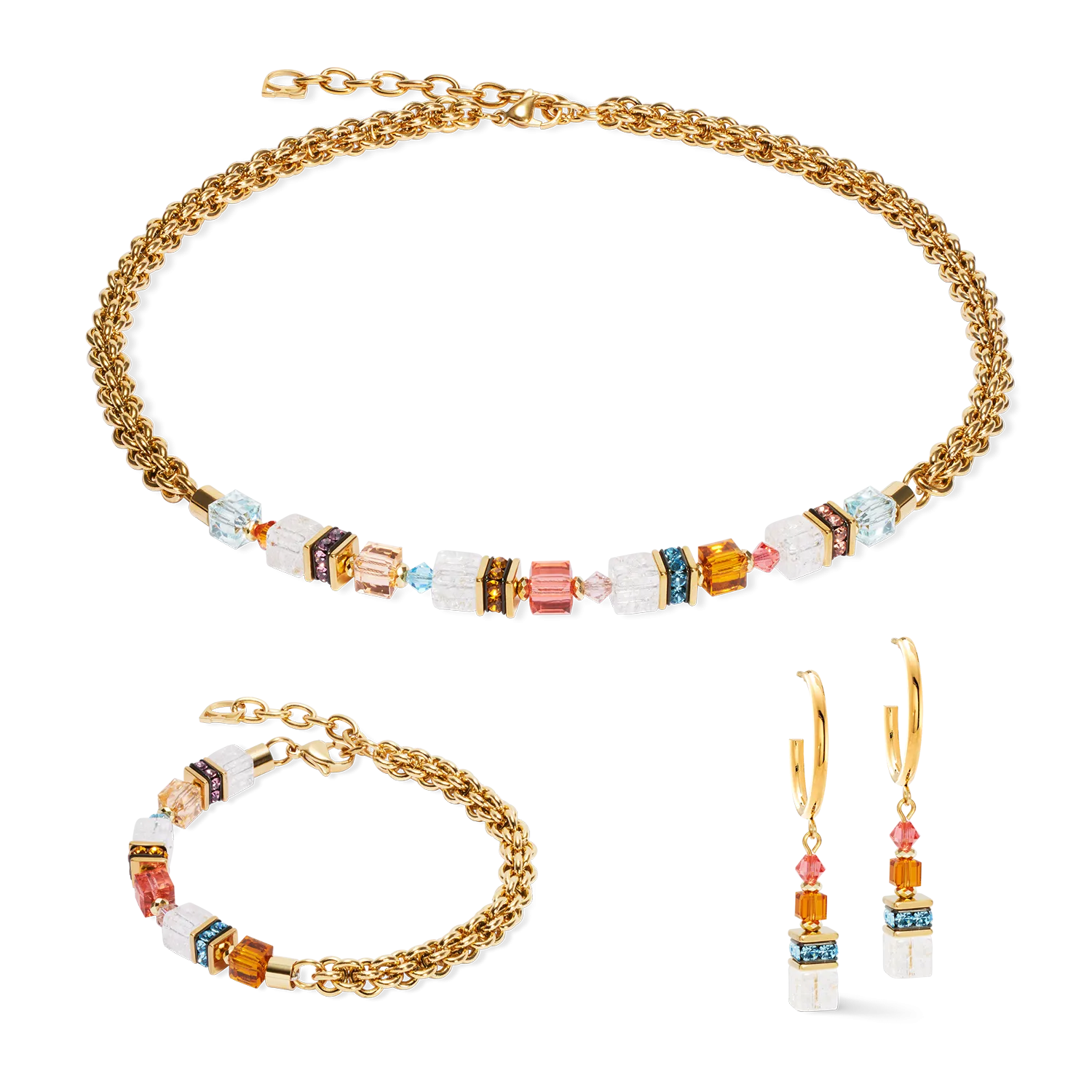 GeoCUBE? Fusion Summer bracelet gold-sunset