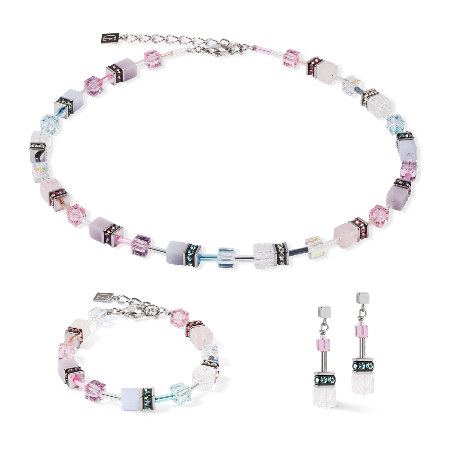GeoCUBE? Iconic Precious bracelet pink-lilac