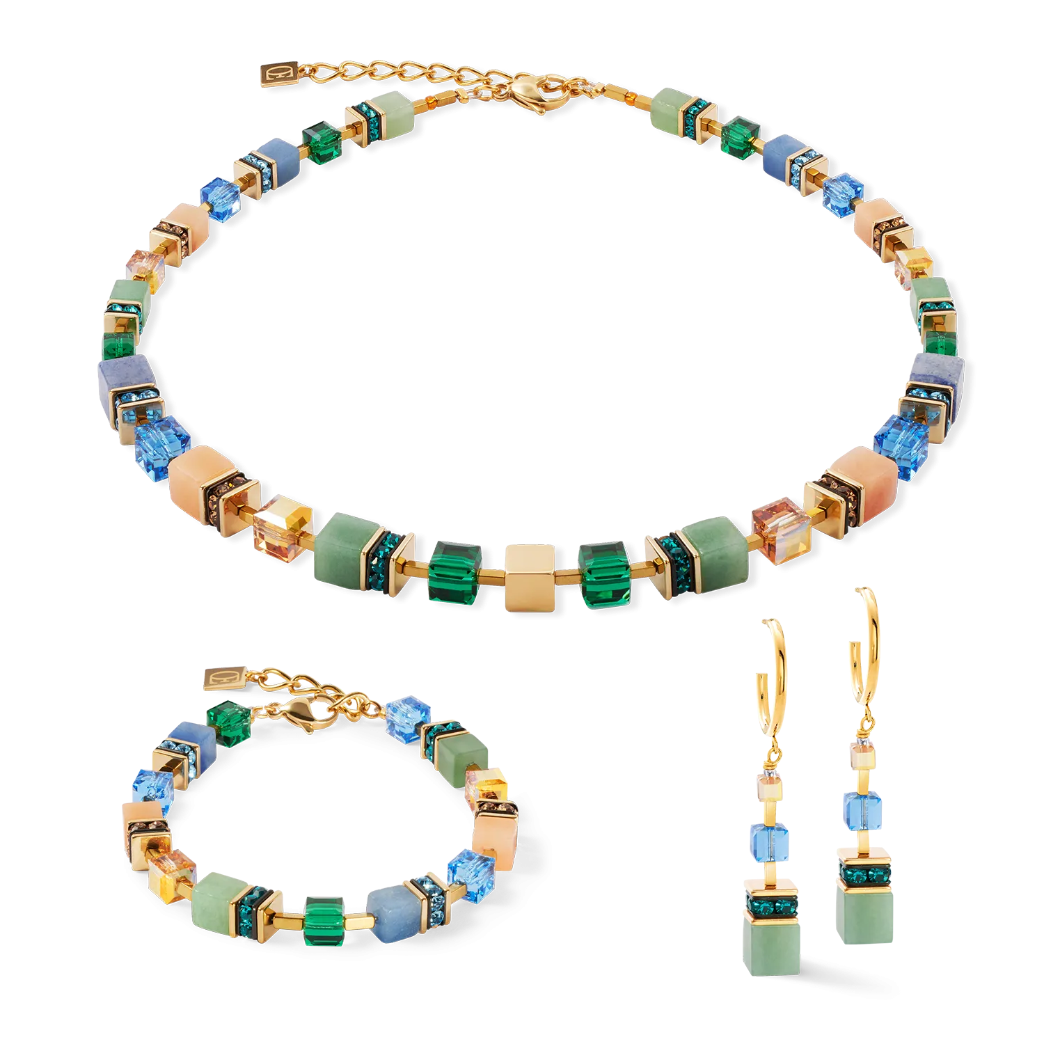 GeoCUBE? Precious Statement bracelet gold-spring