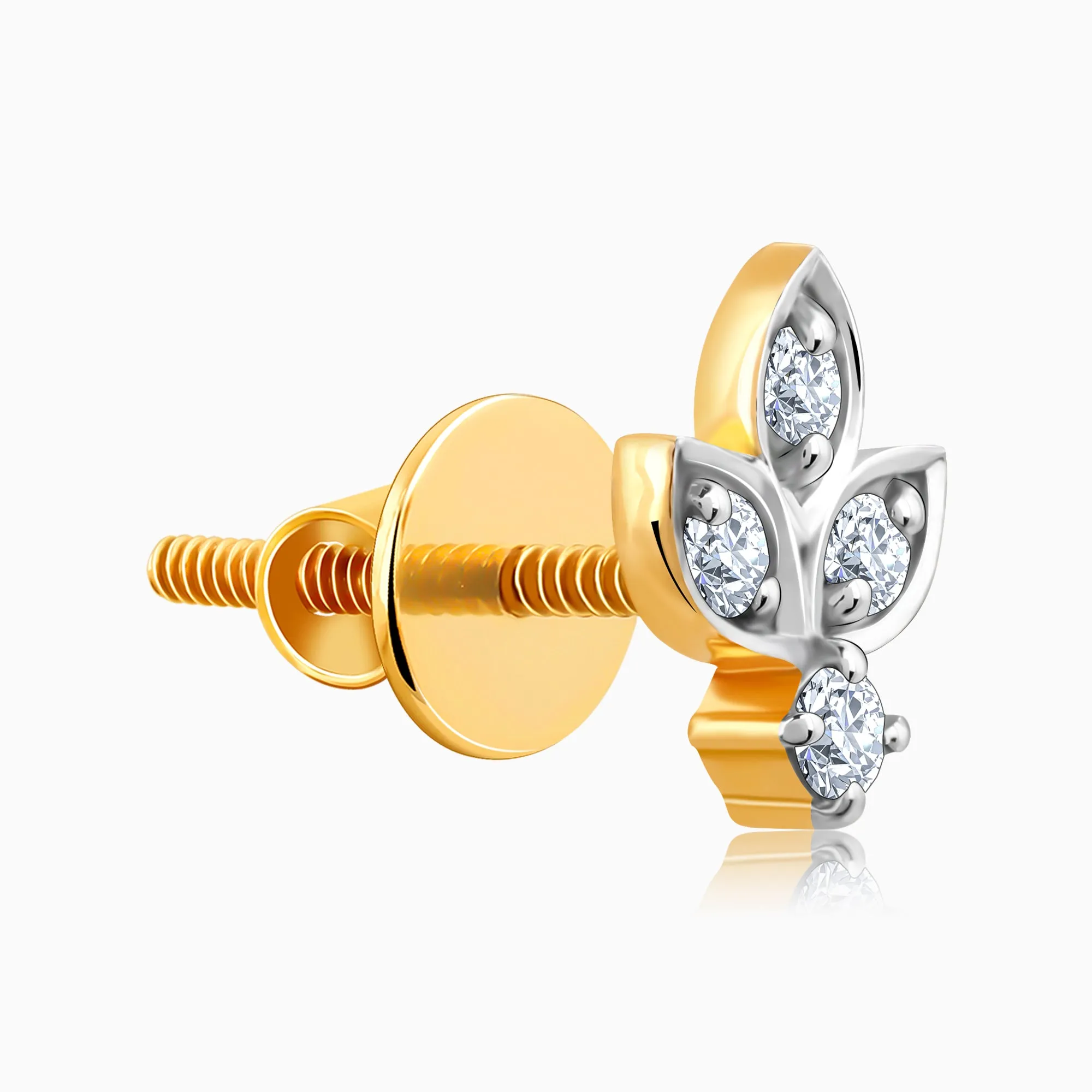 Gold Amber Radiance Diamond Studs