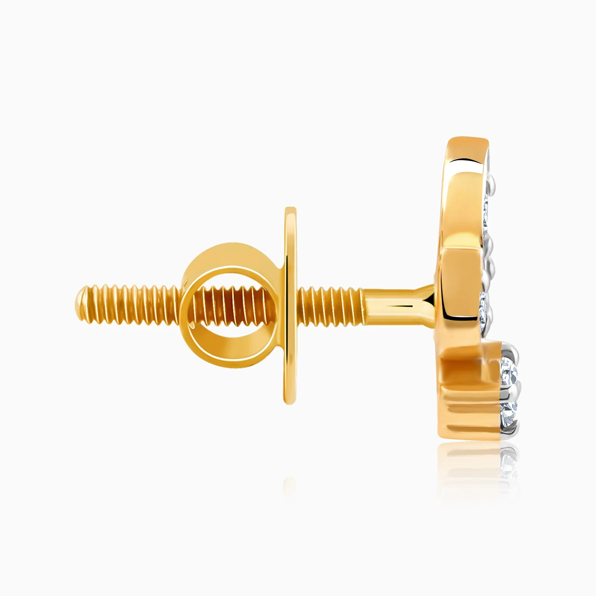 Gold Amber Radiance Diamond Studs