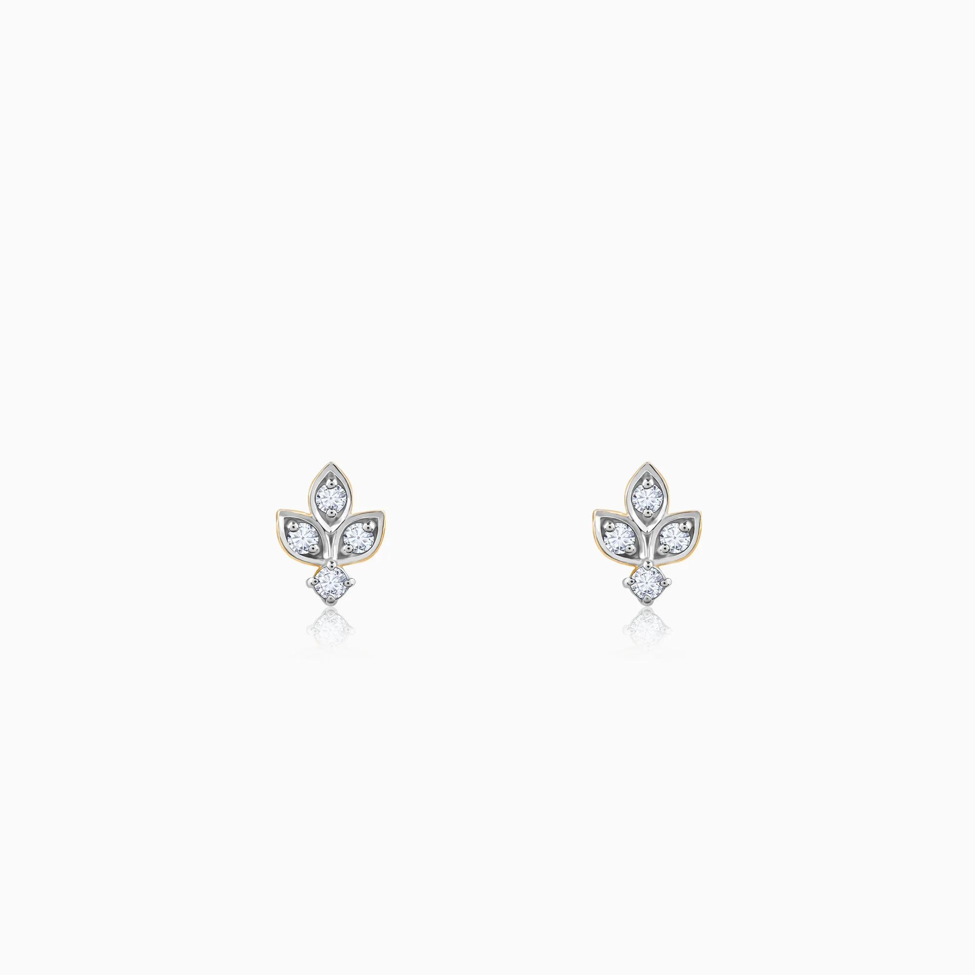 Gold Amber Radiance Diamond Studs