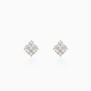 Gold Buti Diamond Earrings