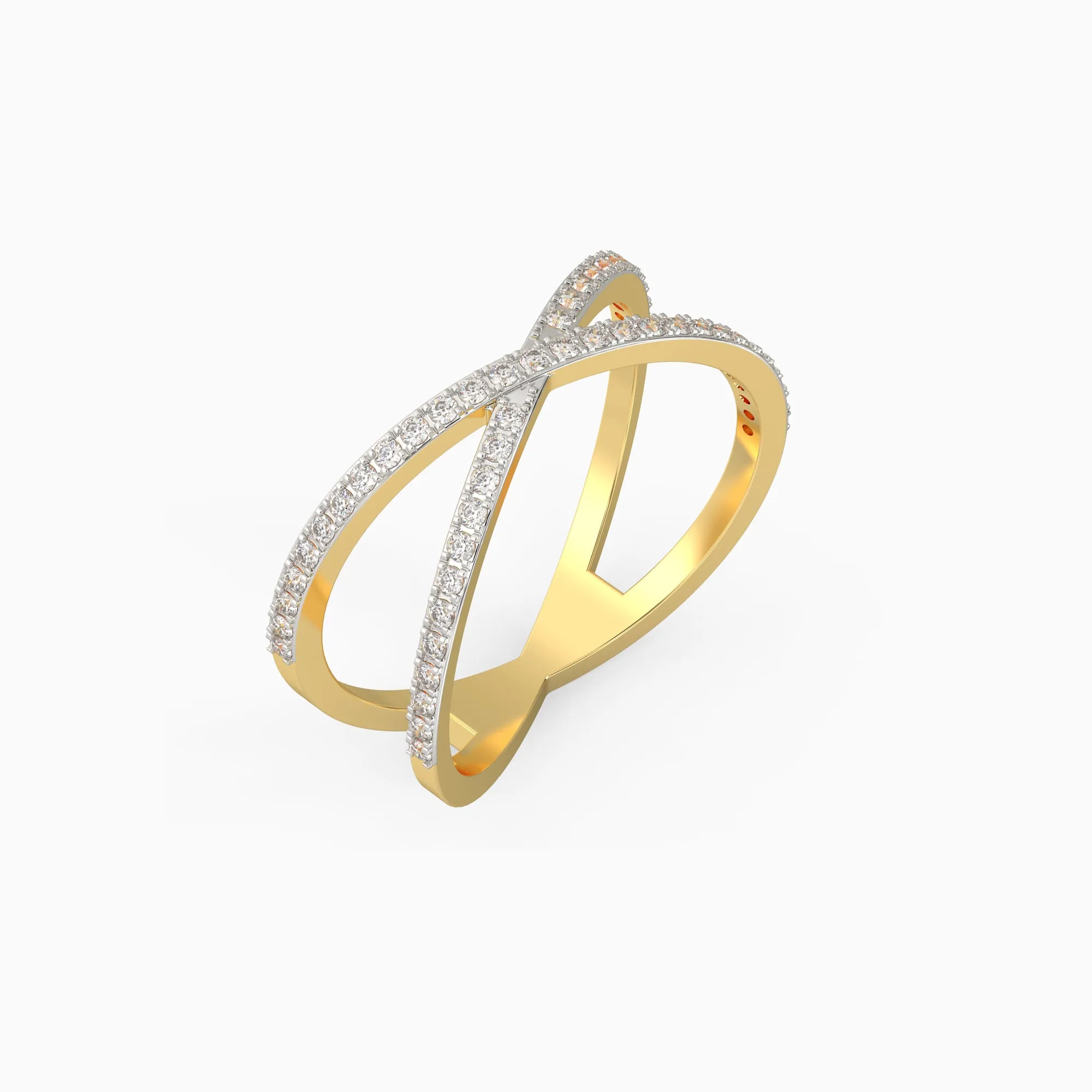 Gold Entwined Journeys Diamond Ring