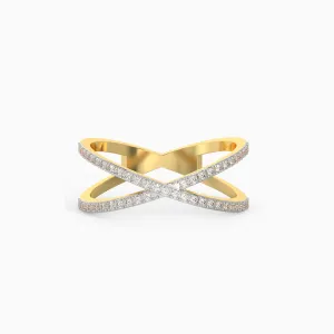 Gold Entwined Journeys Diamond Ring