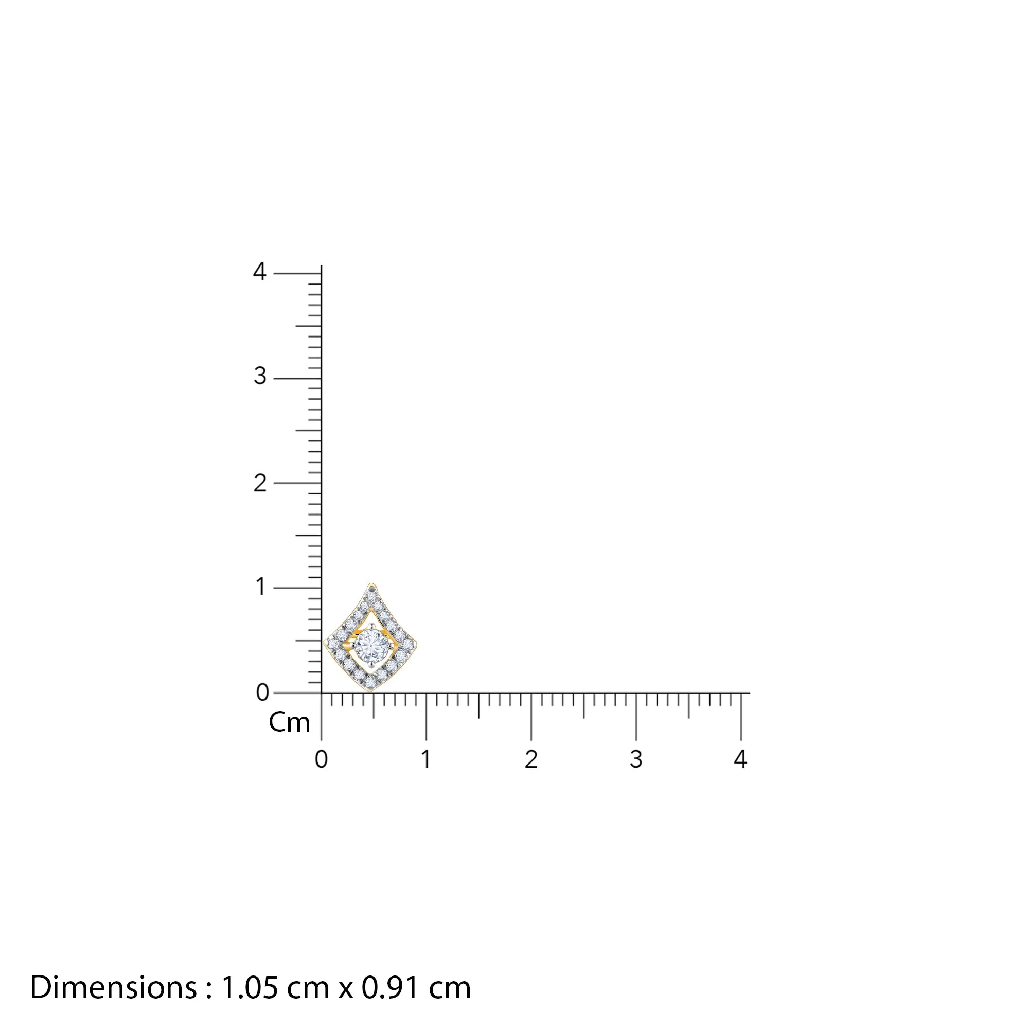 Gold Illumina Solitaire Diamond Earrings