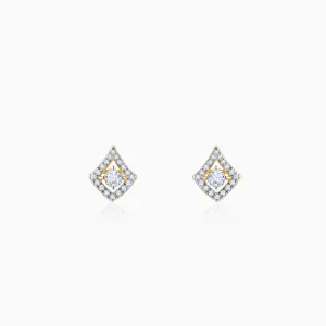 Gold Illumina Solitaire Diamond Earrings