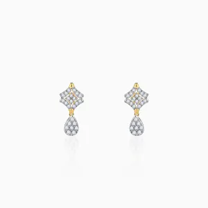 Gold Luminous Drops Diamond Earrings