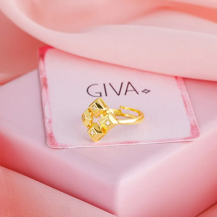 Golden All Rise For The Queen Signature Ring