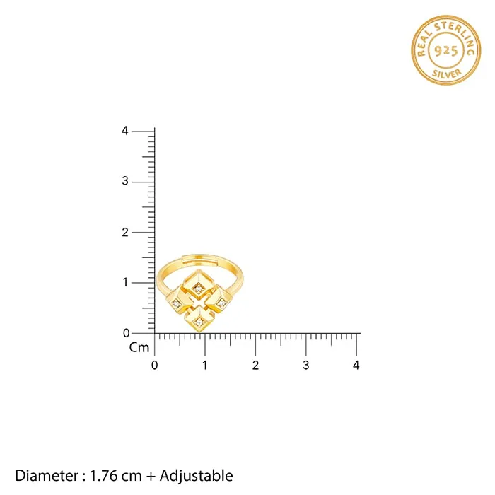 Golden All Rise For The Queen Signature Ring