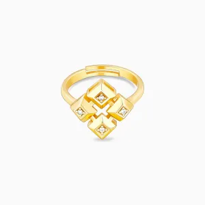 Golden All Rise For The Queen Signature Ring